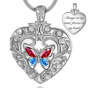 Butterfly Necklaces for Cremated Ashes