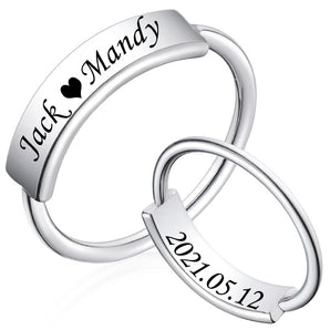 Personalized Carved Name Ring