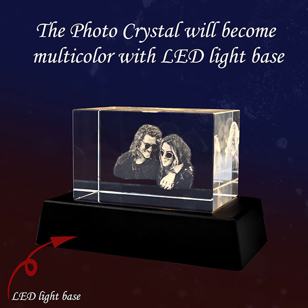 3d laser crystal photo cube