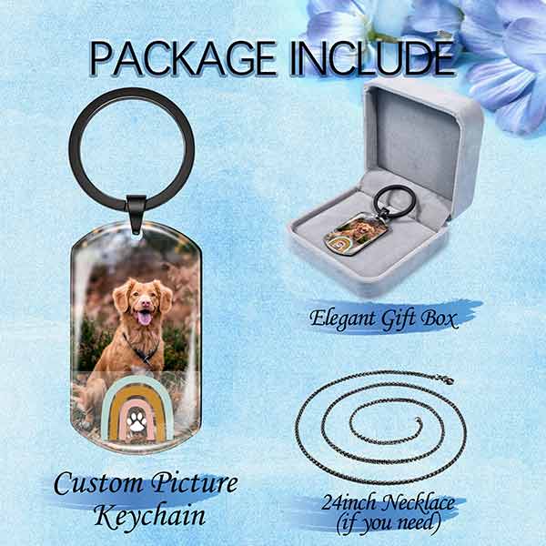 pet engraved keychain package