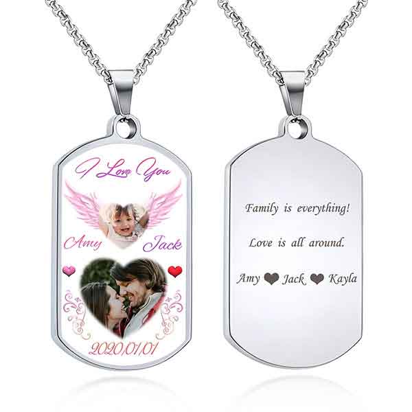 personalized dog tag necklace