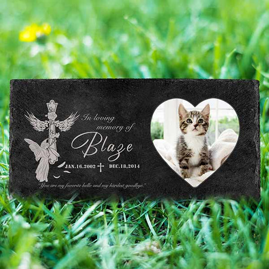 Personalized Headstones for Graves for Humans Or Pet | Grave Markers for Cemetery for Humans | Memorial Gifts for Loss Love One | in Loving Memorial Gifts Garden Stone