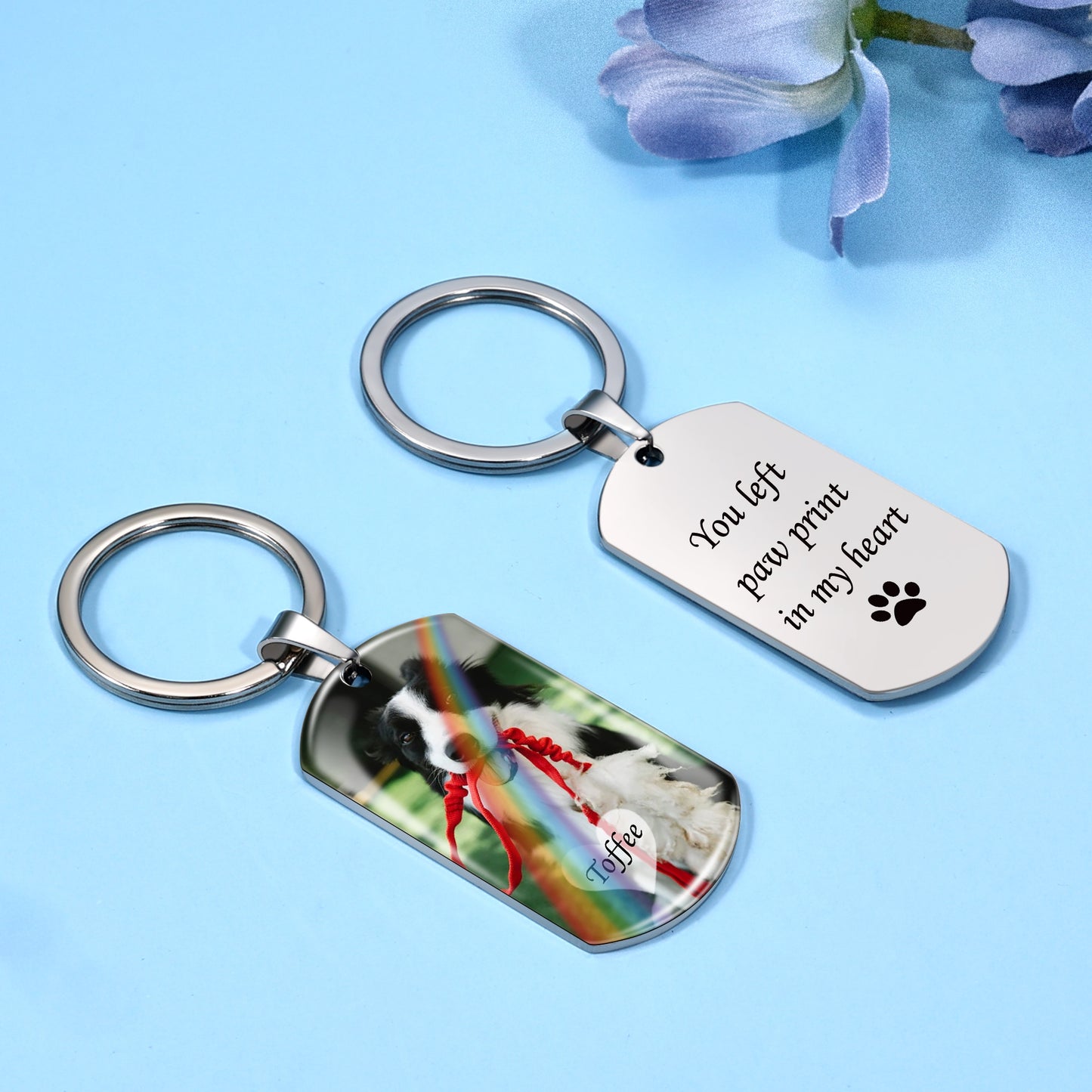 custom dog tag keychain