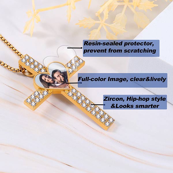 memorial necklace with picture