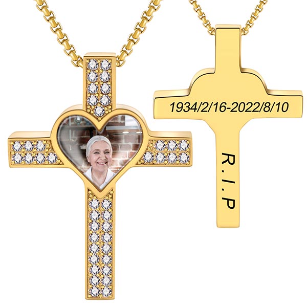 cross picture necklace