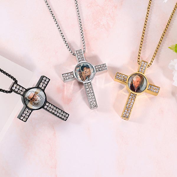 cremation cross necklace for ashes