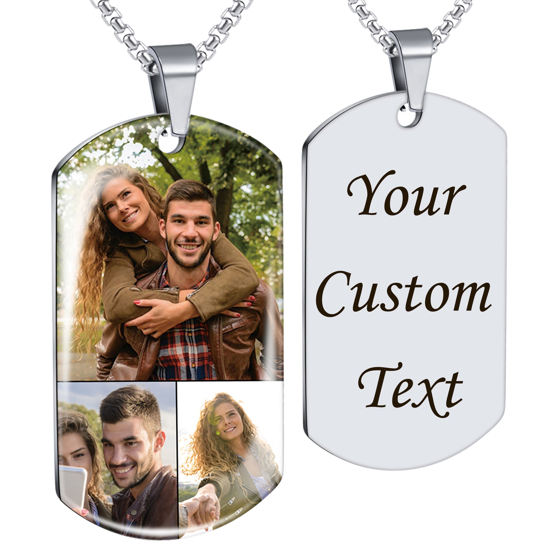 engraved personalized dog tag necklaces