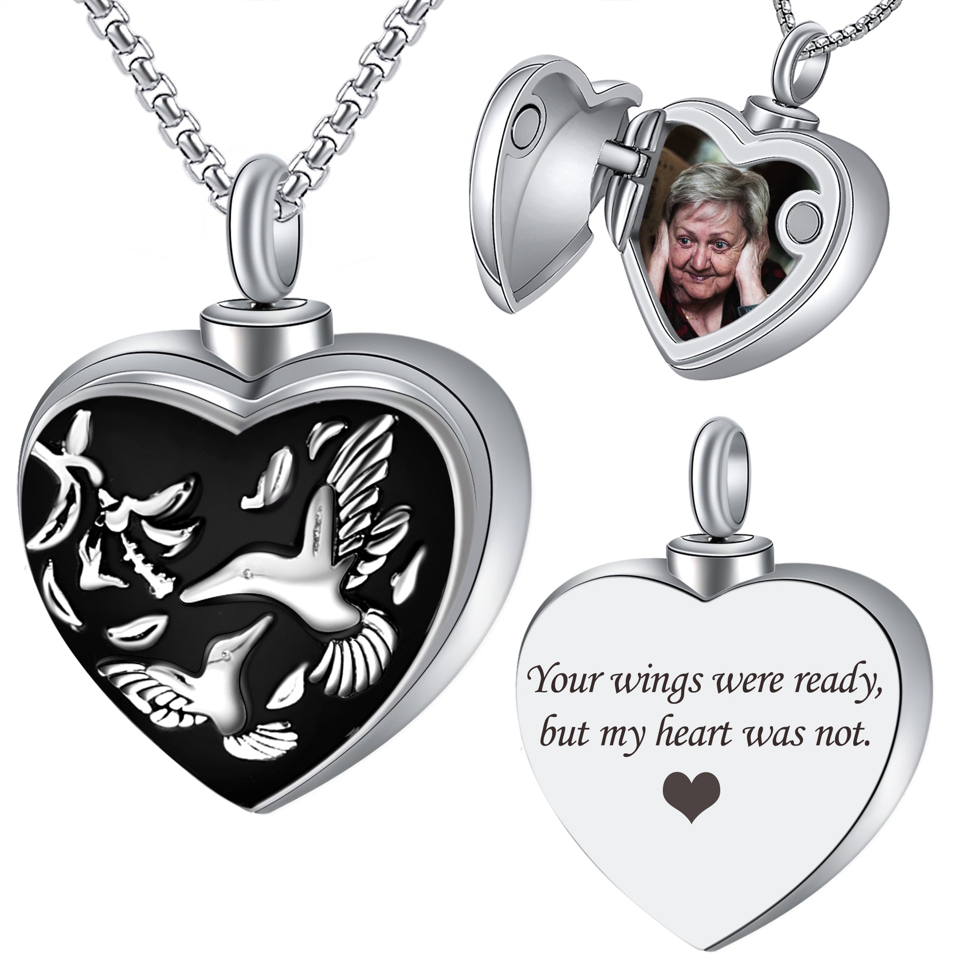 heart urn necklace