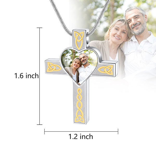cross urn necklace dimension