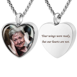 heart cremation urn necklace