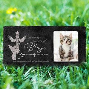 Personalized Headstones for Graves for Humans Or Pet | Grave Markers for Cemetery for Humans | Memorial Gifts for Loss Love One | in Loving Memorial Gifts Garden Stone