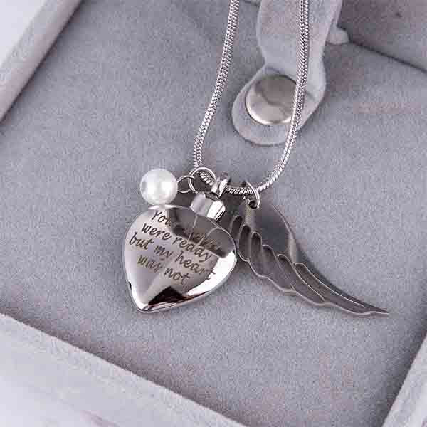 heart shaped urn necklace