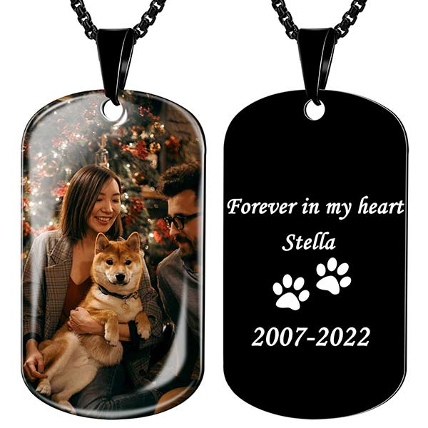 Military Dog Tag Necklace for Men