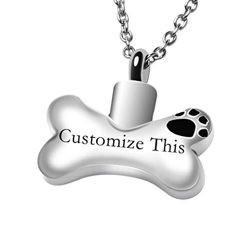 dog bone urn necklace