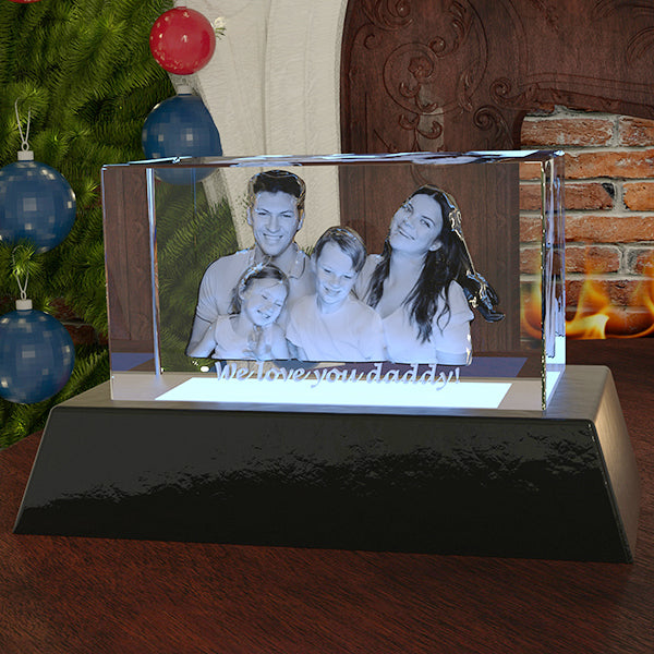 3d crystal photo rectangle