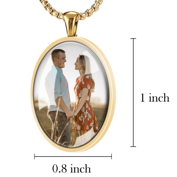 memorial necklaces with pictures dimension