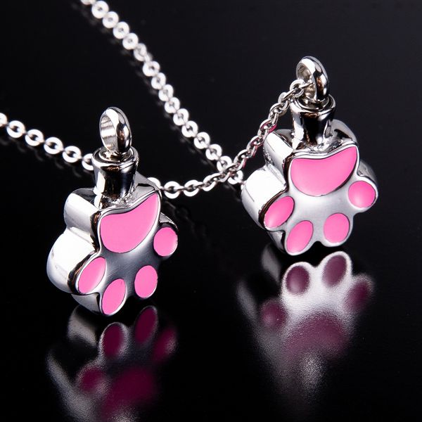 paw print ashes necklace