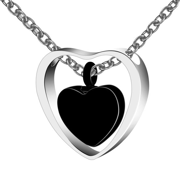Personalized Cremation Urn Necklace Heart Keepsake
