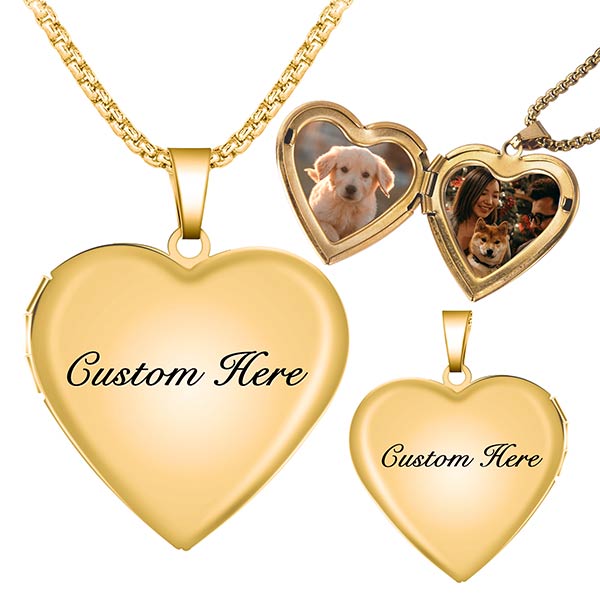customized locket necklace