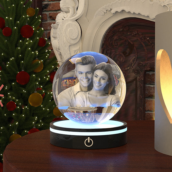 3D Crystal Photo gifts Round