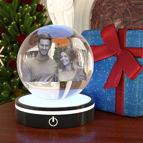 3D Crystal Photo Round