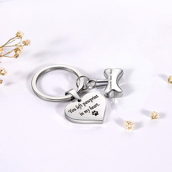 cremation ashes keychain