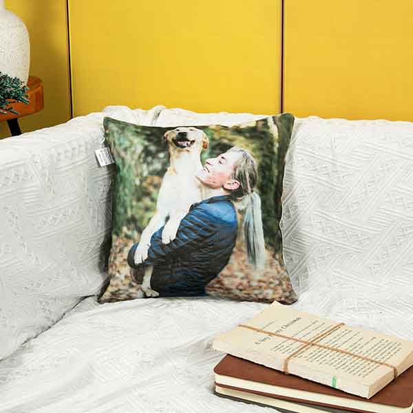 DIY Photo Personalized Pillow, Memorial Customized Pillow, Decorative Pet/Dog/Cat Custom Throw Pillows for Couch and Sofa