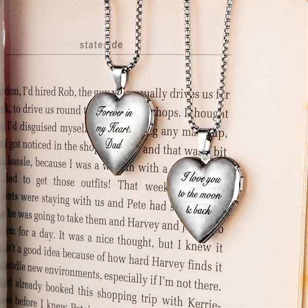 personalized locket necklace