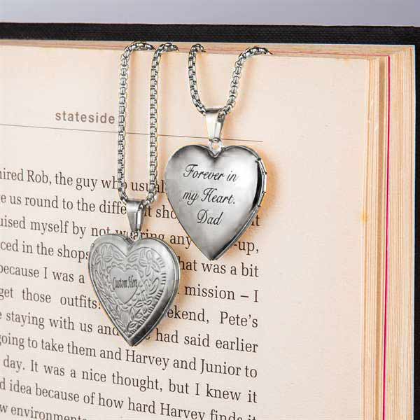 heart necklace with picture