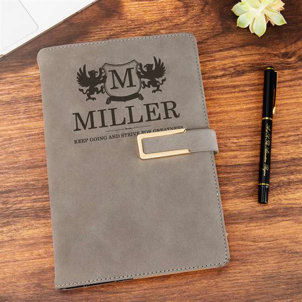 Faux Leather Hardcover Notebook