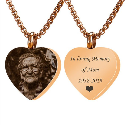 Personalized Cremation Ashes Necklace