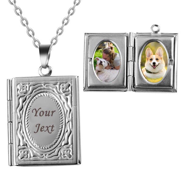 locket necklace with photos
