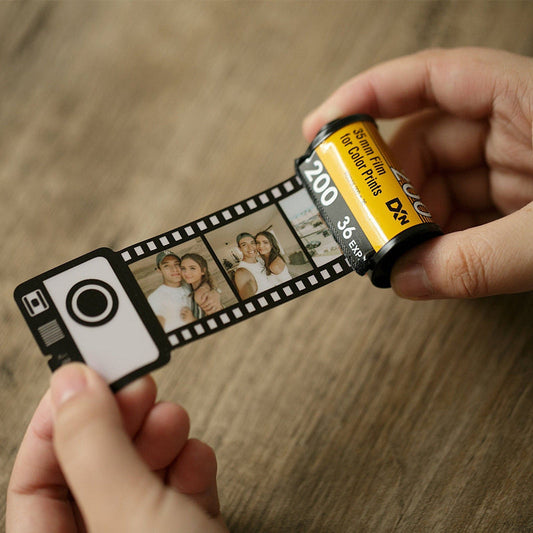 Personalized Photo Memorial Album Custom Photo Gift Personalized Film Roll Keychain